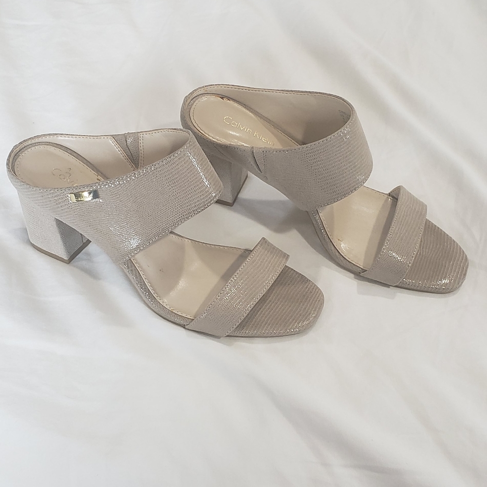 Calvin Klein block Heels